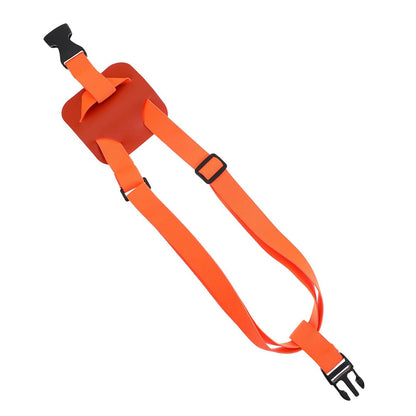 2 Piece Adjustable Elastic Luggage Strap - Orange