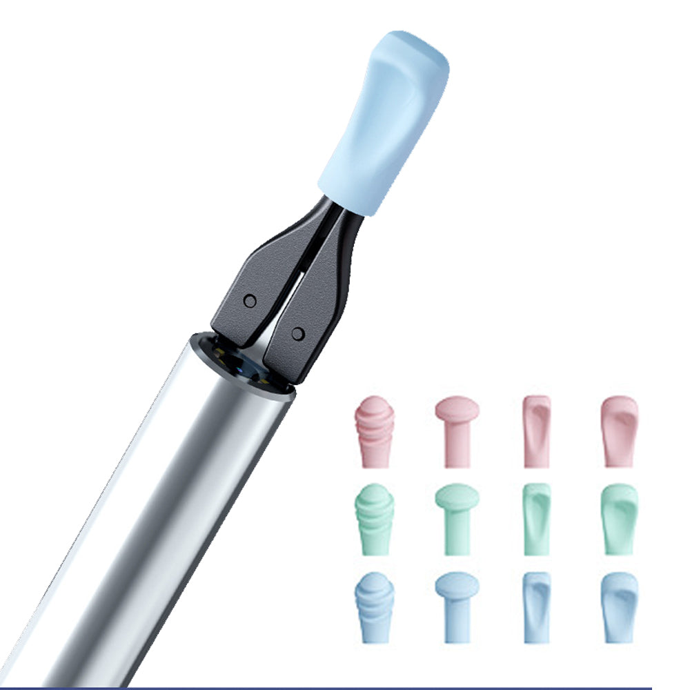 2-in-1 Visual Ear Wax Removal Tool with Ear Scoop Ear Tweezers Ear Cleaning Tool Black