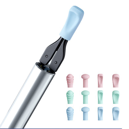 2-in-1 Visual Ear Wax Removal Tool with Ear Scoop Ear Tweezers Ear Cleaning Tool Black
