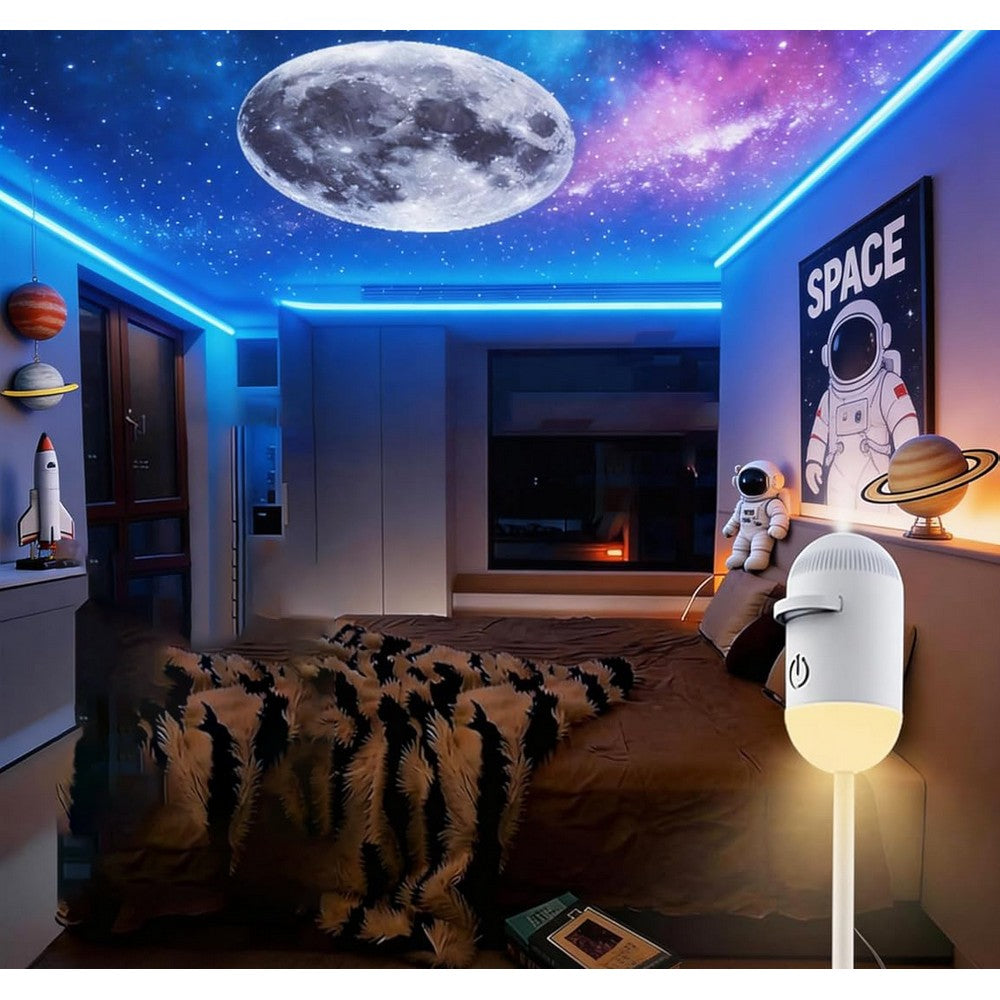 24 Slides Set Galaxy Projector and Night Light 360-degree USB Projector for Bedroom