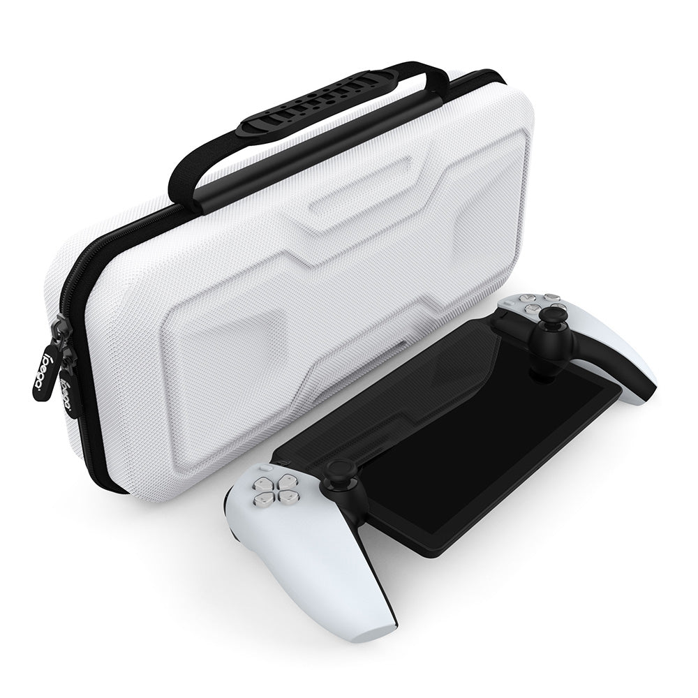 Portable Handheld Storage Case Protective Carry Bag for PS5 Portal Travel Use-White
