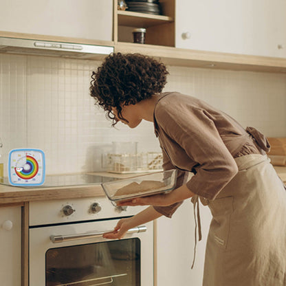 60-Minute Visual Countdown Timer Rainbow Disk Silent Time Management Tool Blue