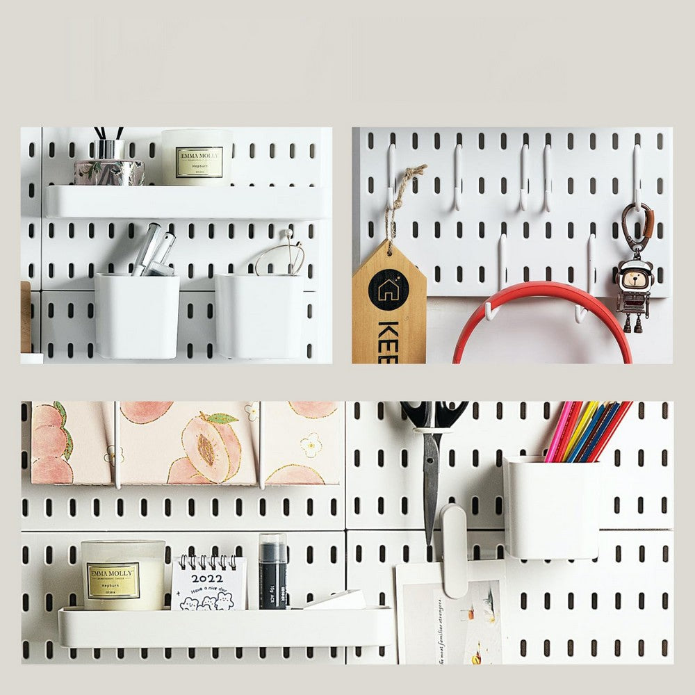 4Pcs Pegboard Combination Kit Pegboards and Accessories Modular Hanging for Organizer