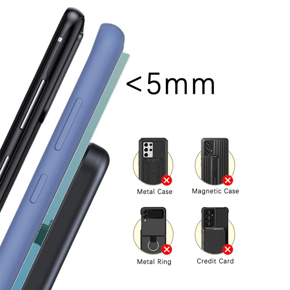 3-in-1 Wireless Charging Station for Samsung Fast Charging Dock for Wireless Charging Devices Black