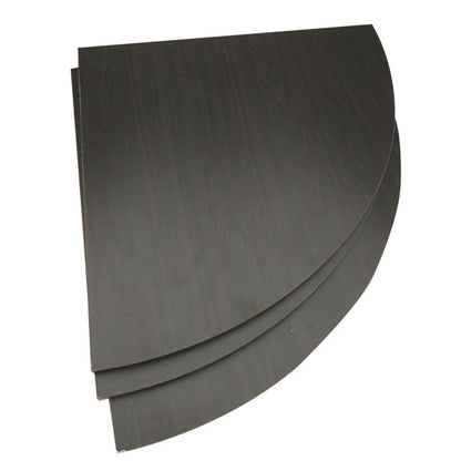 Floating Corner Shelf Set for Wall Storage-Black