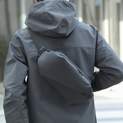 Travel Sling Bag Stylish Crossbody Bag Water-resistant Shoulder Bag for Sport Work Hiking Gray