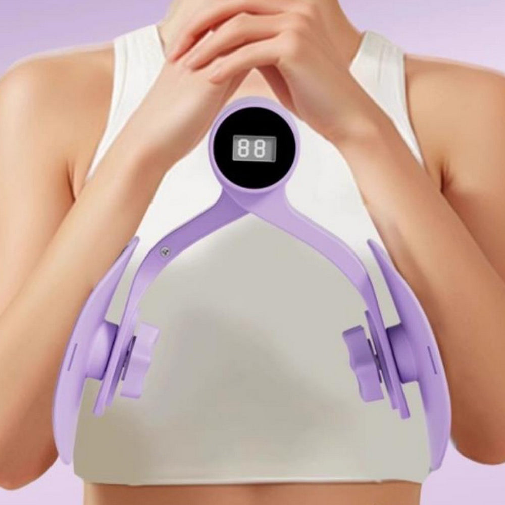 Pelvic Floor and Inner Thigh Trainer with Digital Counter Kegel Exercise Device-Purple