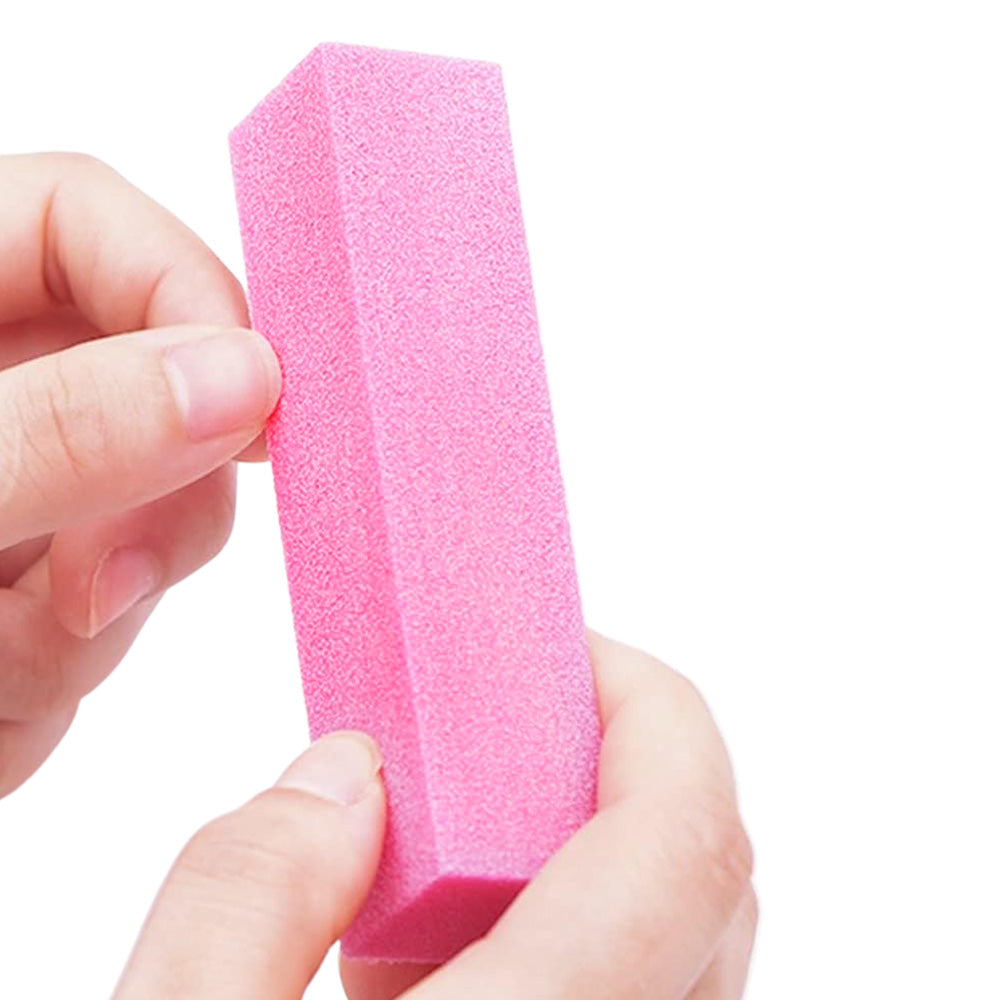 10Pcs 150 Grit Nail Buffer Blocks for Acrylic and Gel Nails-Pink