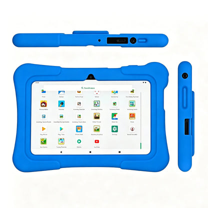 7 Inch Kids Tablet Android 10.0 Quad Core 16GB with Shockproof Silicone Case-Blue