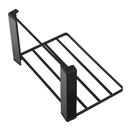 Foldable Storage Shelf for Washing Machine and Refrigerator-Black