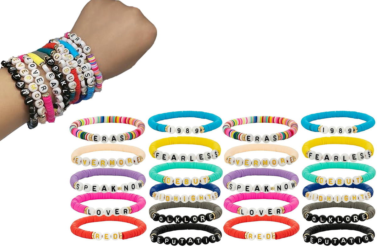 22Pcs Taylor Inspired Friendship Bracelets Set for Concert Outfit Album Inspired Fans Gift Merch