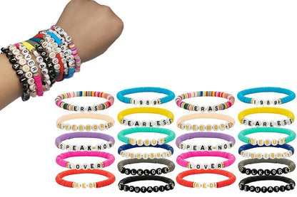 22Pcs Taylor Inspired Friendship Bracelets Set for Concert Outfit Album Inspired Fans Gift Merch