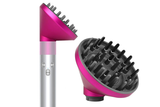 Upgraded Diffuser Attachment for Dyson Airwrap Styler HS01 HS05 Converts to Hair Dryer Nozzle -RoseRed