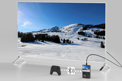 Handheld Retro Game Console 4 Inch Screen Built-in 64G TF Card Supports WiFi Bluetooth -Black