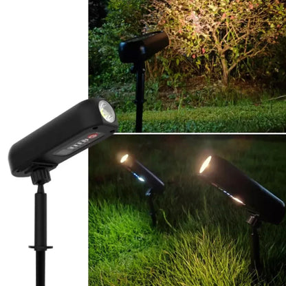 2Pcs Solar LED Spotlights Garden Path Landscape Tree Decorative Spot Lights