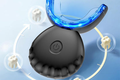 Portable Teeth Whitening Kit with Blue Light Technology-Black