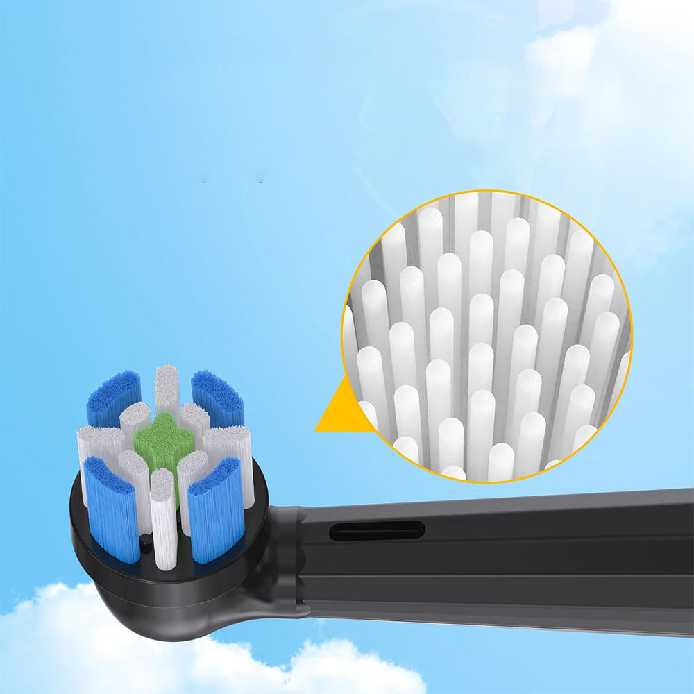 4Pcs Replacement Toothbrush Heads Compatible with OralB io Series-Black