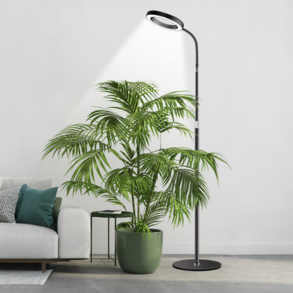 Floor Plant Grow Light Full Spectrum Tripod Stand with Timer 10 Brightness-Black