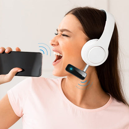 2-in-1 Bluetooth 5.0 Transmitter Receiver for Car Wireless 3.5mm Jack Aux Stereo Adapter