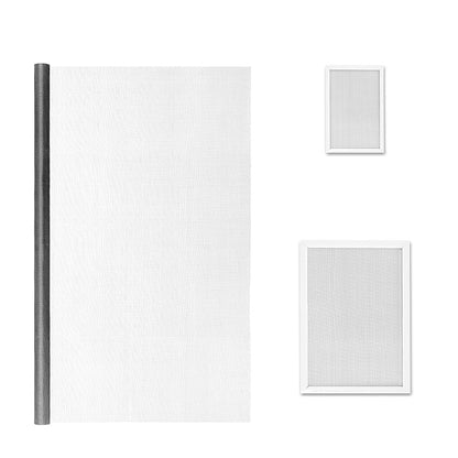 DIY Window Screen Repair Kit Fiberglass Mesh with Tools-Grey