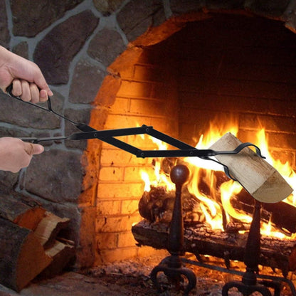Firewood Tongs Log Grabber Fireplace Tongs for Indoor Outdoor