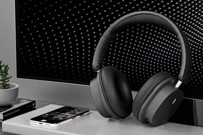 Wireless Bluetooth 5.3 Headphones Earphones HIFI Stereo Over-Ear Headsets-Black