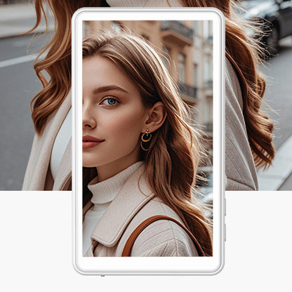 WiFi Vlog Selfie Monitor Screen 3-Mode Back Camera Monitor for Vlog Live Stream Compatible with iPhone and Android White