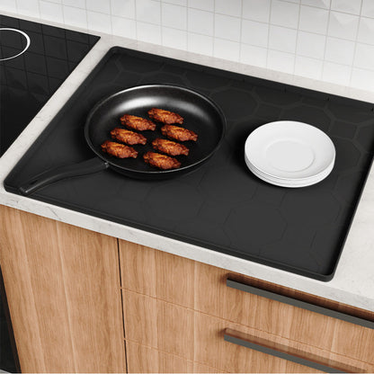 86x56cm Waterproof Silicone Cat Mat ââ‚?Little Box Mat for Cats Black