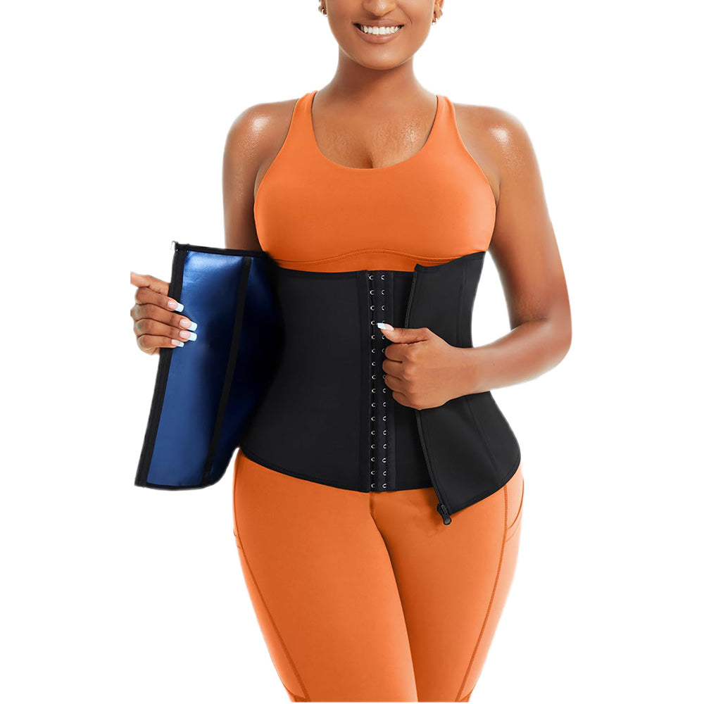 Sweat Belt for Fitness Slimming Training Waist Wrap Blue