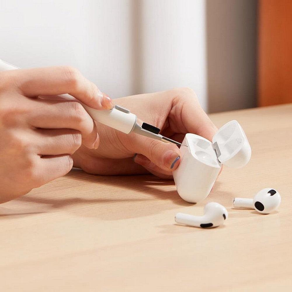 2 Set of Multi-Function Cleaning Kit for Bluetooth Earphones Pen Shape with Flocking Sponge for Digital Devices