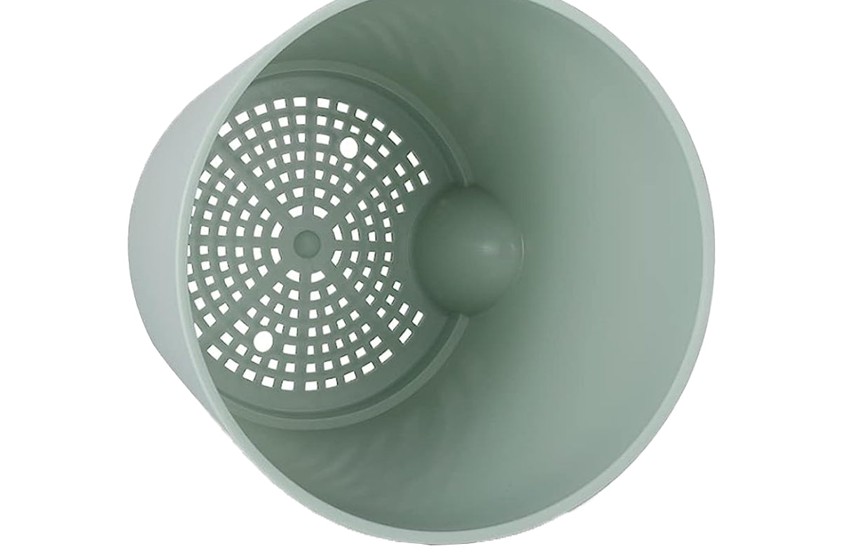 6Pcs Plastic Plant Flower Pots Self Watering Planters Sets-Green