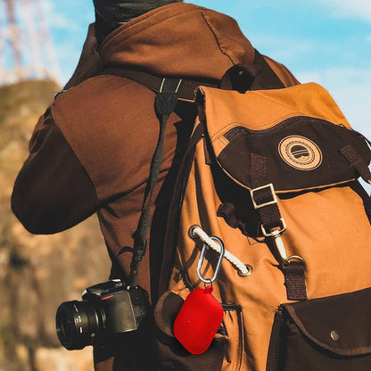For AirPods Pro Silicone Protective Case Cover with Cleaner Kit and Keychain Red