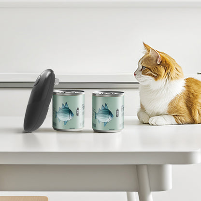 One Touch Electric Can Opener Fits All Can Sizes