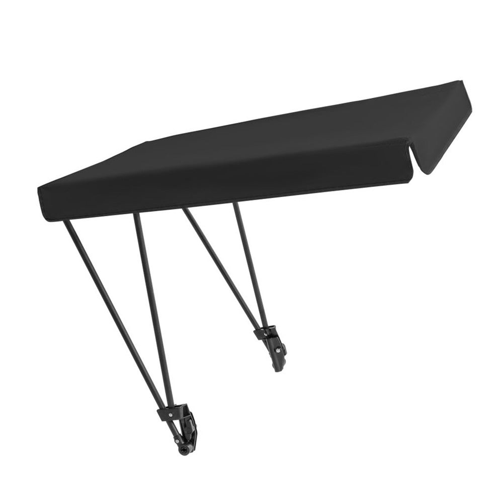 Camping Chair with Canopy Folding Outdoor Chair -Black