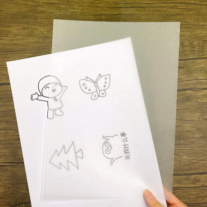 10Pcs DIY Heat Shrink Plastic Sheet Paper Heat Shrinkable Shrink Paper Film-Heat Shrink Plastic Sheet