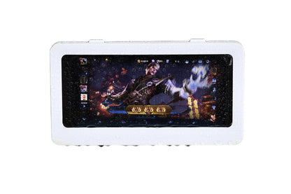 Bathroom Waterproof Anti-Fog Wall Mount Shower Phone Storage Case-White
