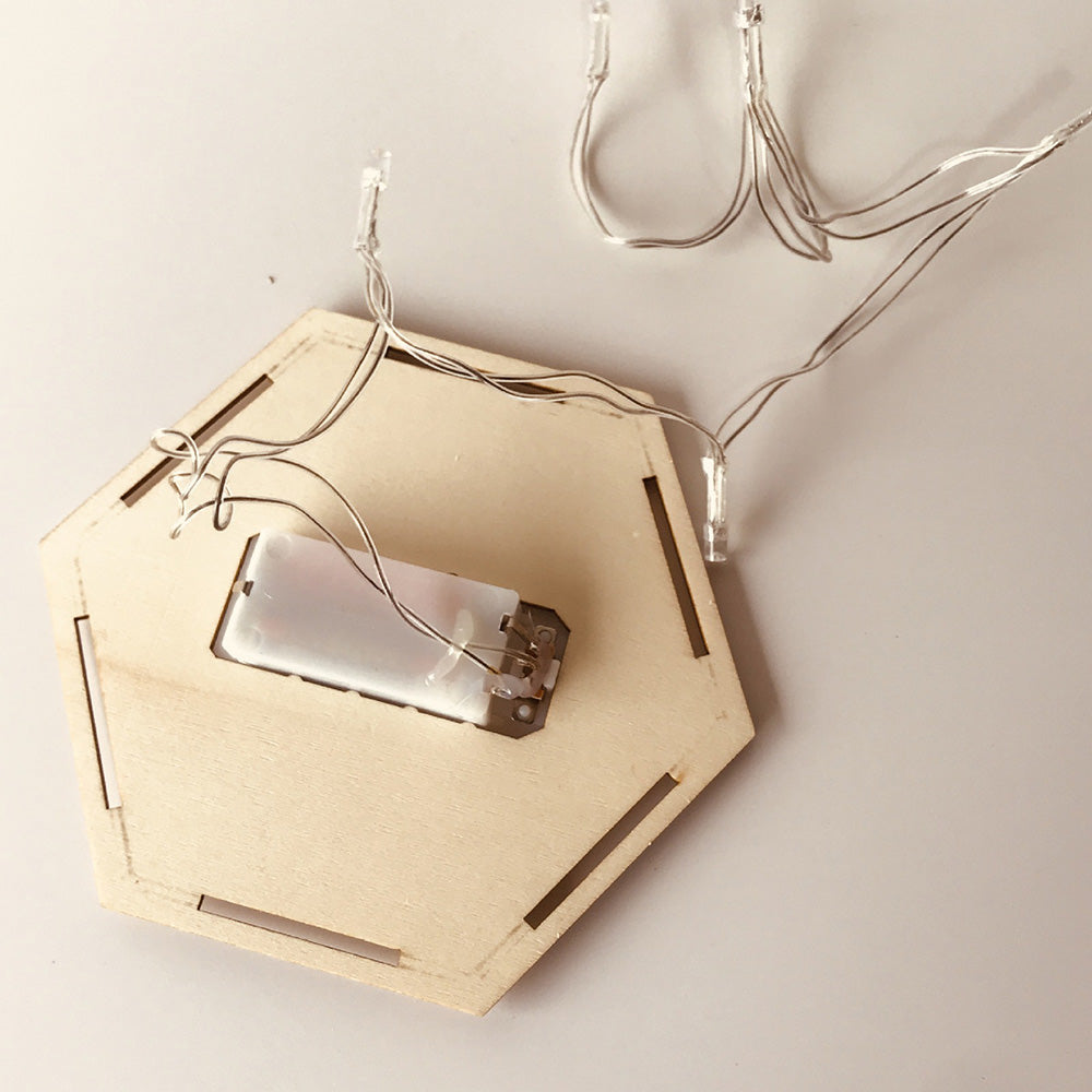 Christmas Wooden Lantern ¨C Decorative Carved Hollow LED Night Light for Holiday Home Decor Style 2