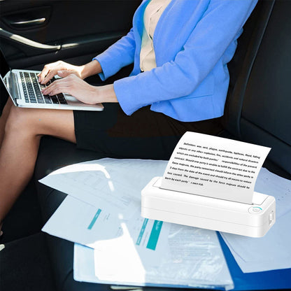 Portable Wireless Printers Bluetooth Thermal Printer Compatible with Android iOS Phones for Study Work