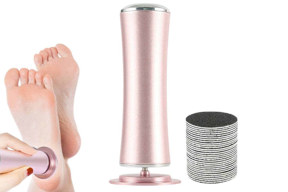 Electric Foot Grinding Dead Grinder Skin Foot File Callus Remover Pedicure Tool -Pink