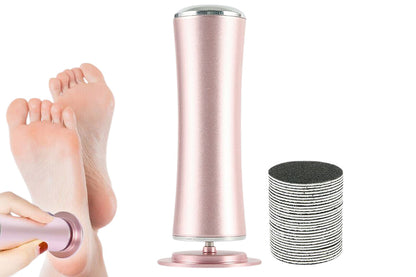 Electric Foot Grinding Dead Grinder Skin Foot File Callus Remover Pedicure Tool -Pink