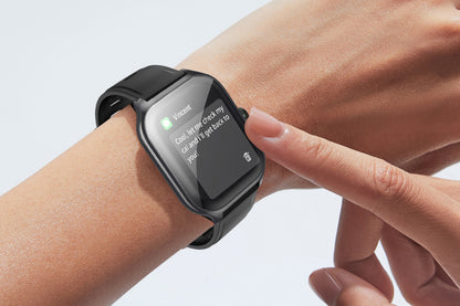 Smart Watch 2.01-Inch Fitness Watch with Heart Rate Sleep Monitor Blood Oxygen 123 Sports Modes Activity Tracker -Black