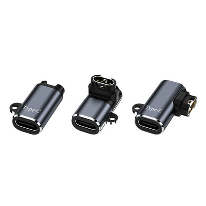 4 Pack USB-C Charging Adapters for Garmin Fenix 7 6 5 Watches - Side Bend