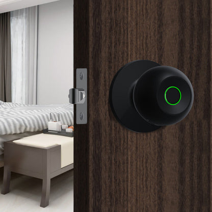 Smart Fingerprint Entry Door Lock Keyless Door Knob with Lock with App Control