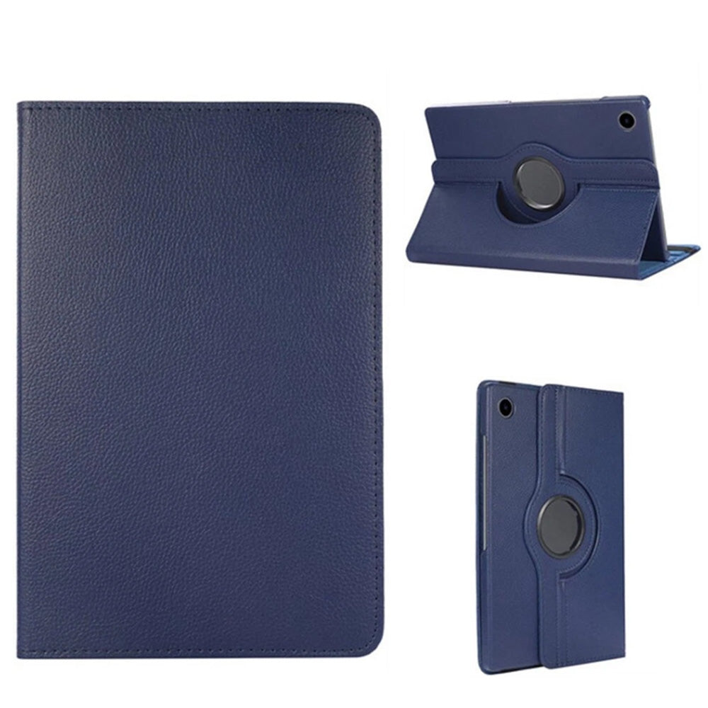 360 Rotating Case for Samsung Tab A9 Plus 11 Inch PU Leather Cover with Stand-Blue