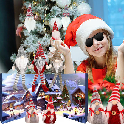 24 Days Christmas Gnome Advent Calendar Countdown Calendar Christmas Gnome Decorations
