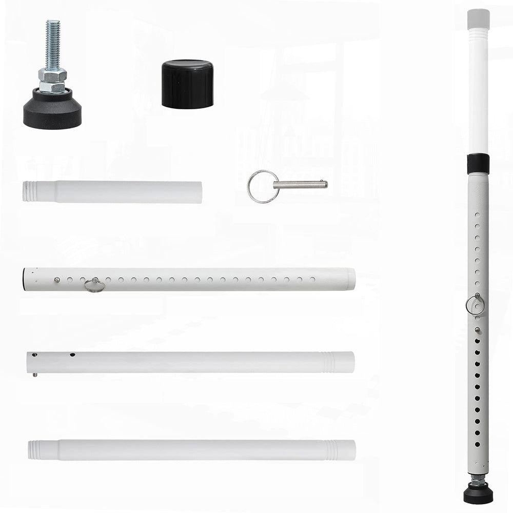 2Pcs Adjustable Sliding Window Door Safety Security Bar for Home Apartment Hotel