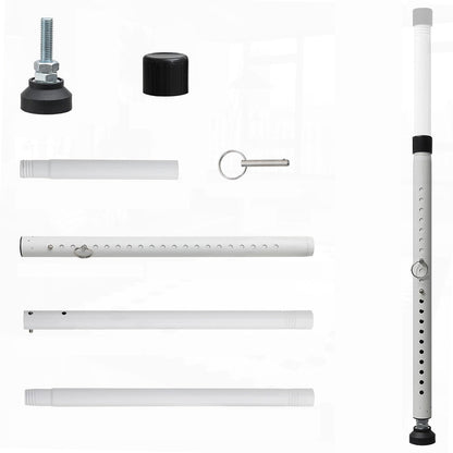 2Pcs Adjustable Sliding Window Door Safety Security Bar for Home Apartment Hotel