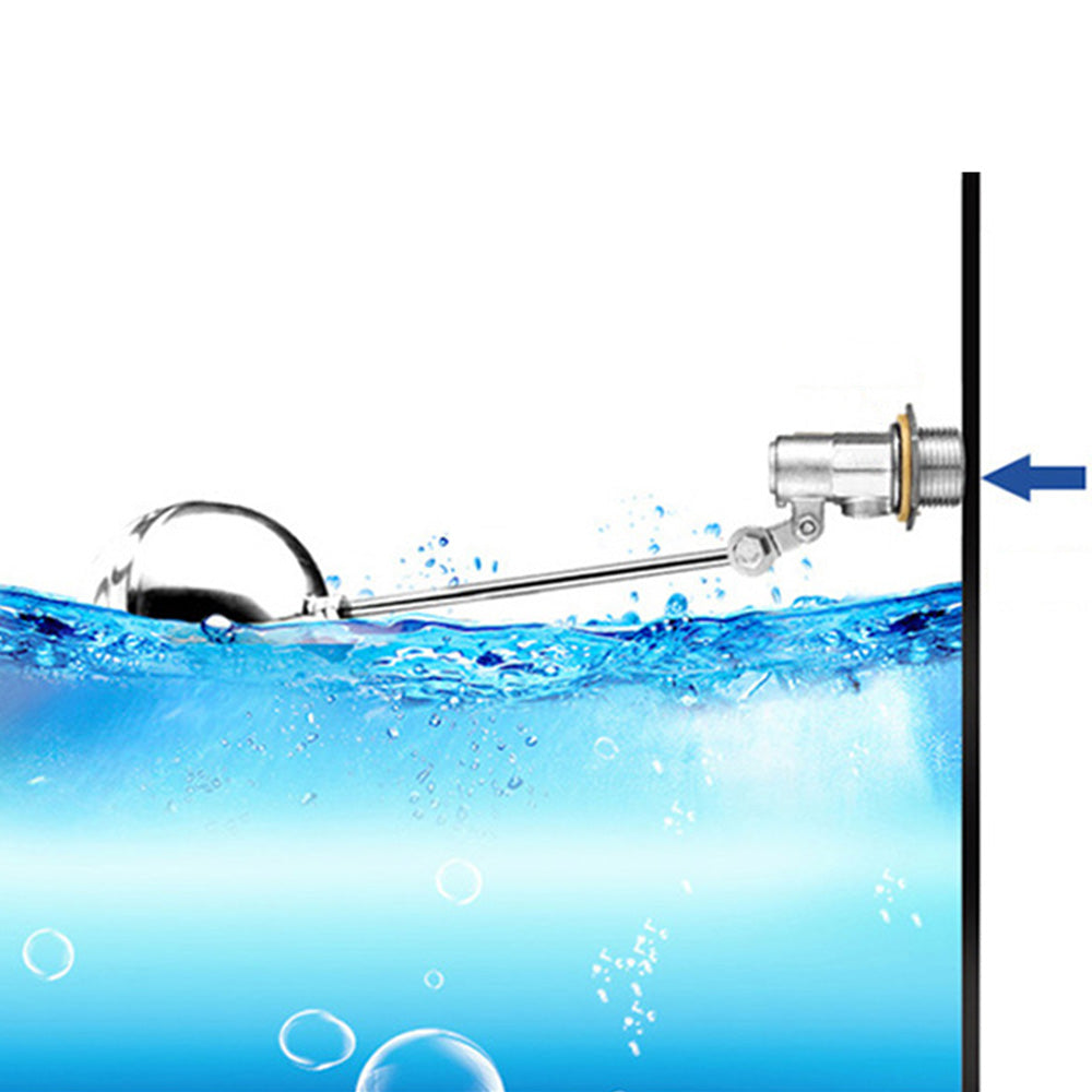 2Pcs 304 Stainless Steel Automatic Water Level Float Valves-DN15