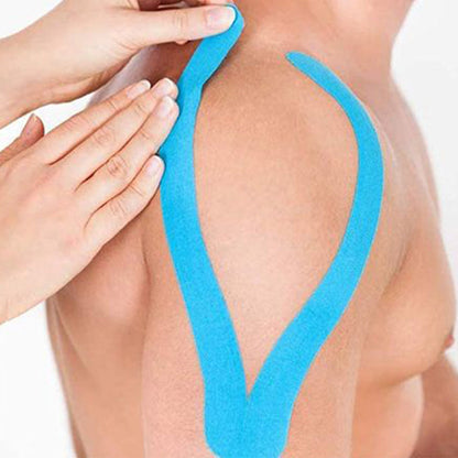 Kinesiology Tape Waterproof Breathable Latex-Free for Ankle Wrists Knees Blue