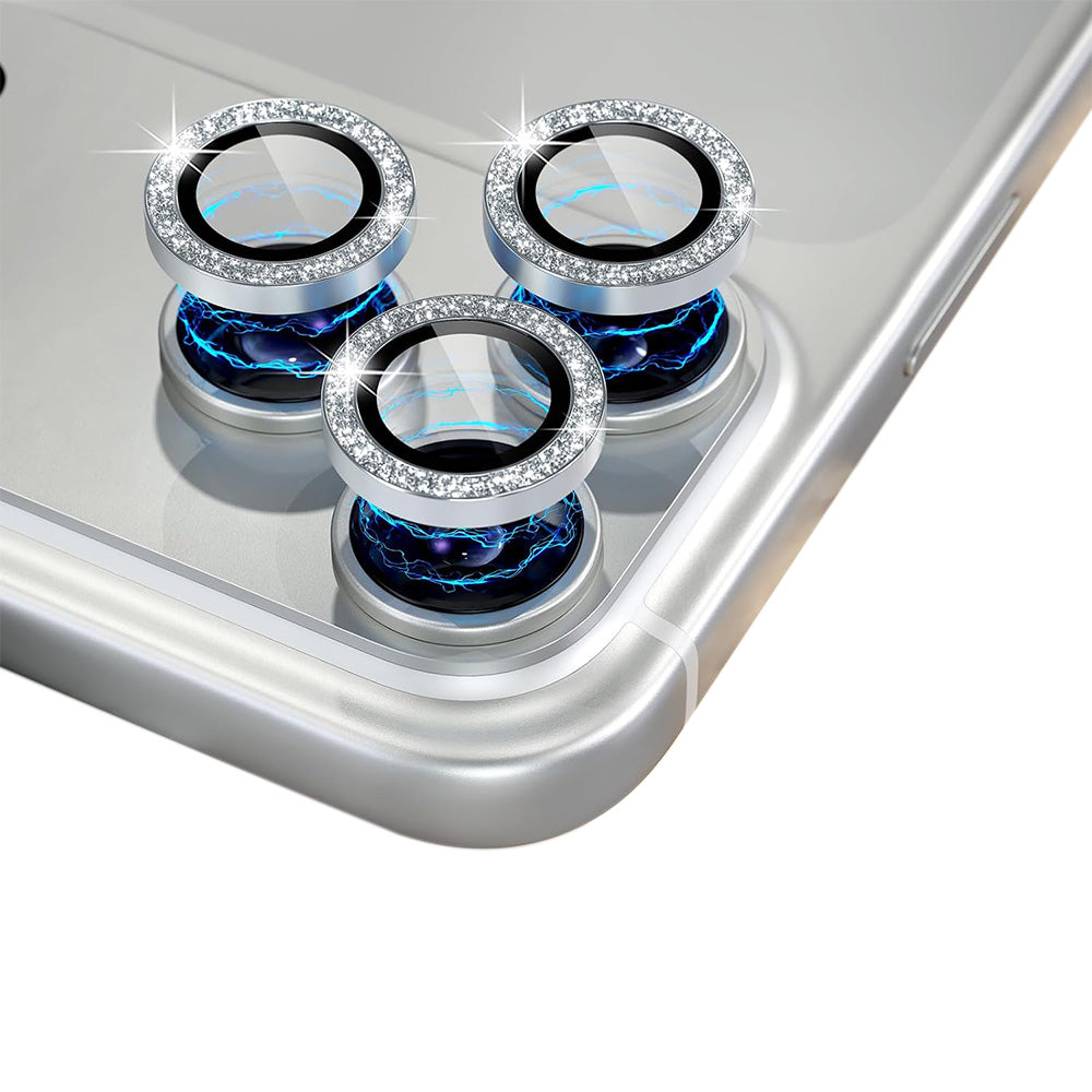 Glitter Camera Lens Film Multi Color Available for Smartphone - Silver